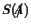 $ \ensuremath{S}\xspace (\ensuremath{/\negthinspace\negthickspace\negthickspace\ensuremath{A}\xspace })$